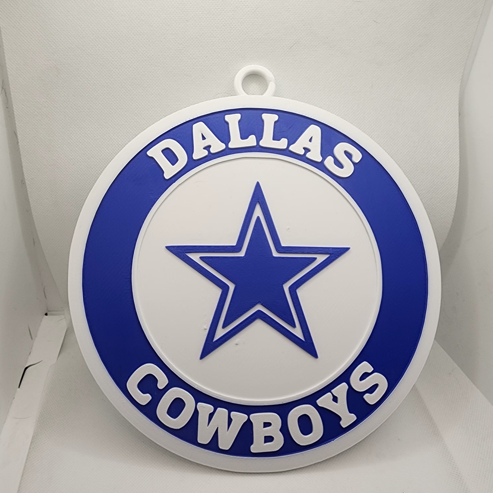 Dallas Cowboys Blue and White Wall Plaque
